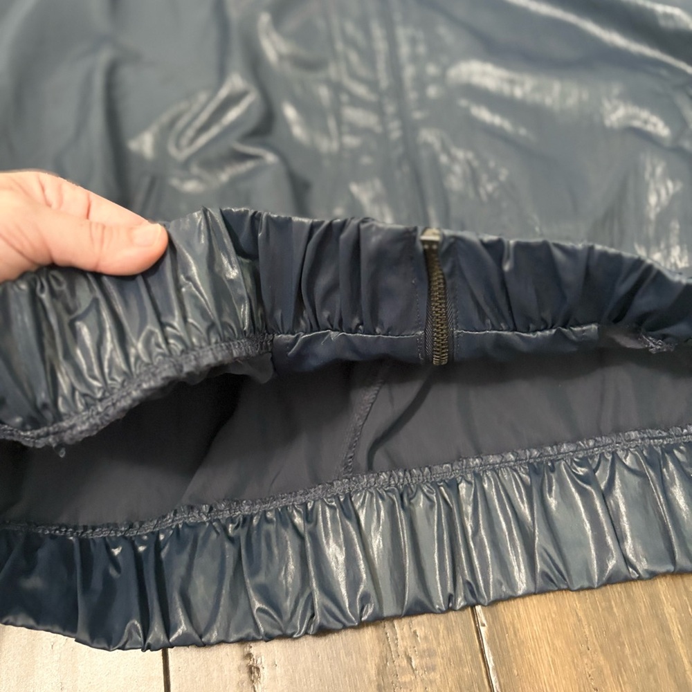 Zynergy by Chico’s Sz Blue Golf Jacket Hooded Zip Up Pockets Athletic Preppy - Picture 6 of 8